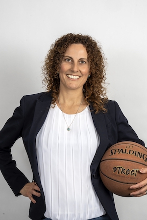 Jennifer Bridgeman, Sales and Marketing Director
and passionate about basketball
