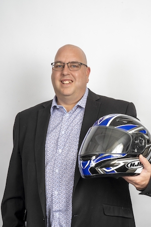 Martin Perron, Director of managed services 
and passionate about car racing 